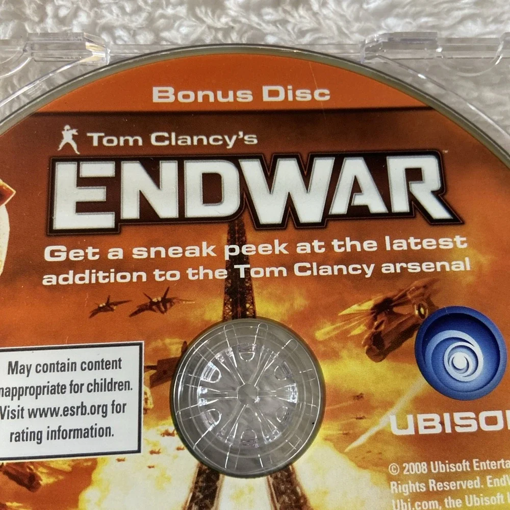 Tom Clancy's‎ EndWar PC CD Rom Bonus Disc Video Game 2008